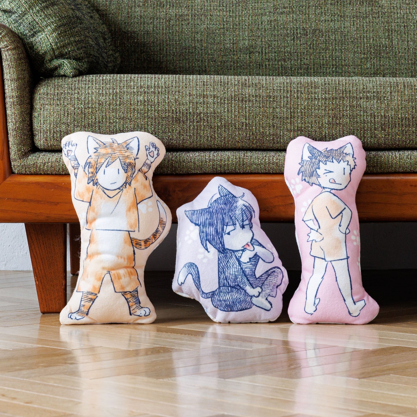 ホイッスル!ちびねこダイカットクッション【藤代誠二】