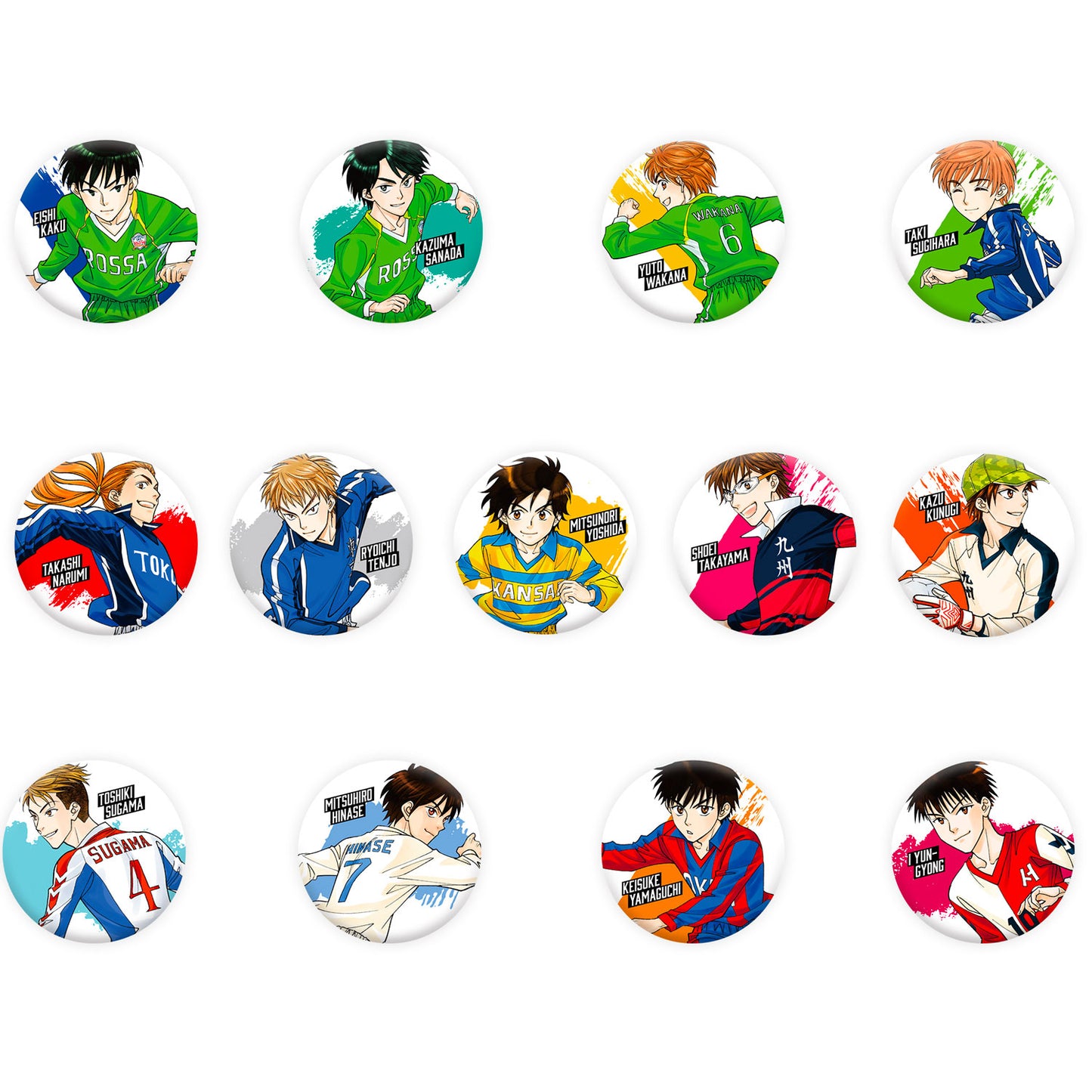 ホイッスル! トレーディング缶バッジ B【全13種】