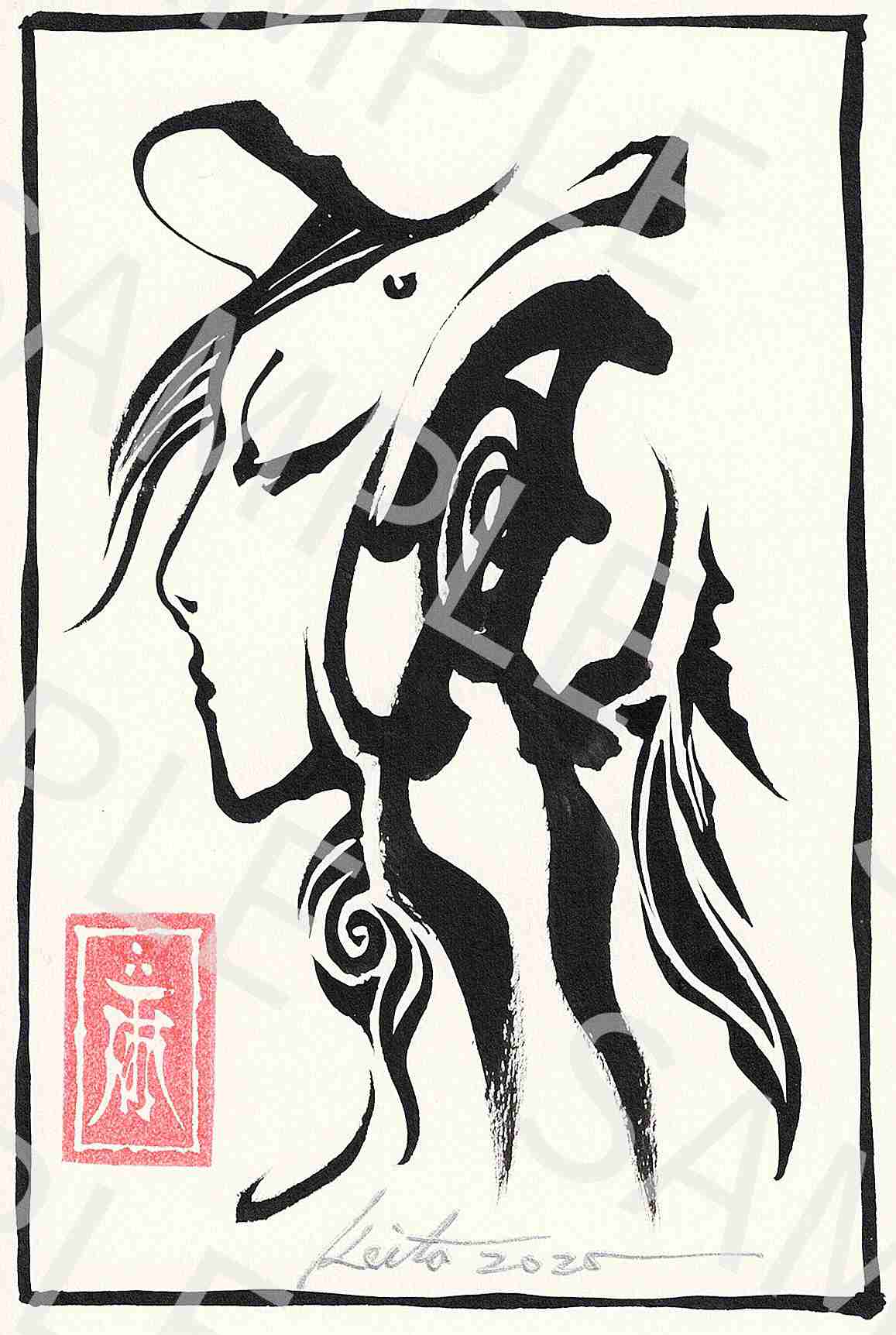 牙狼画展 直筆イラストカード19