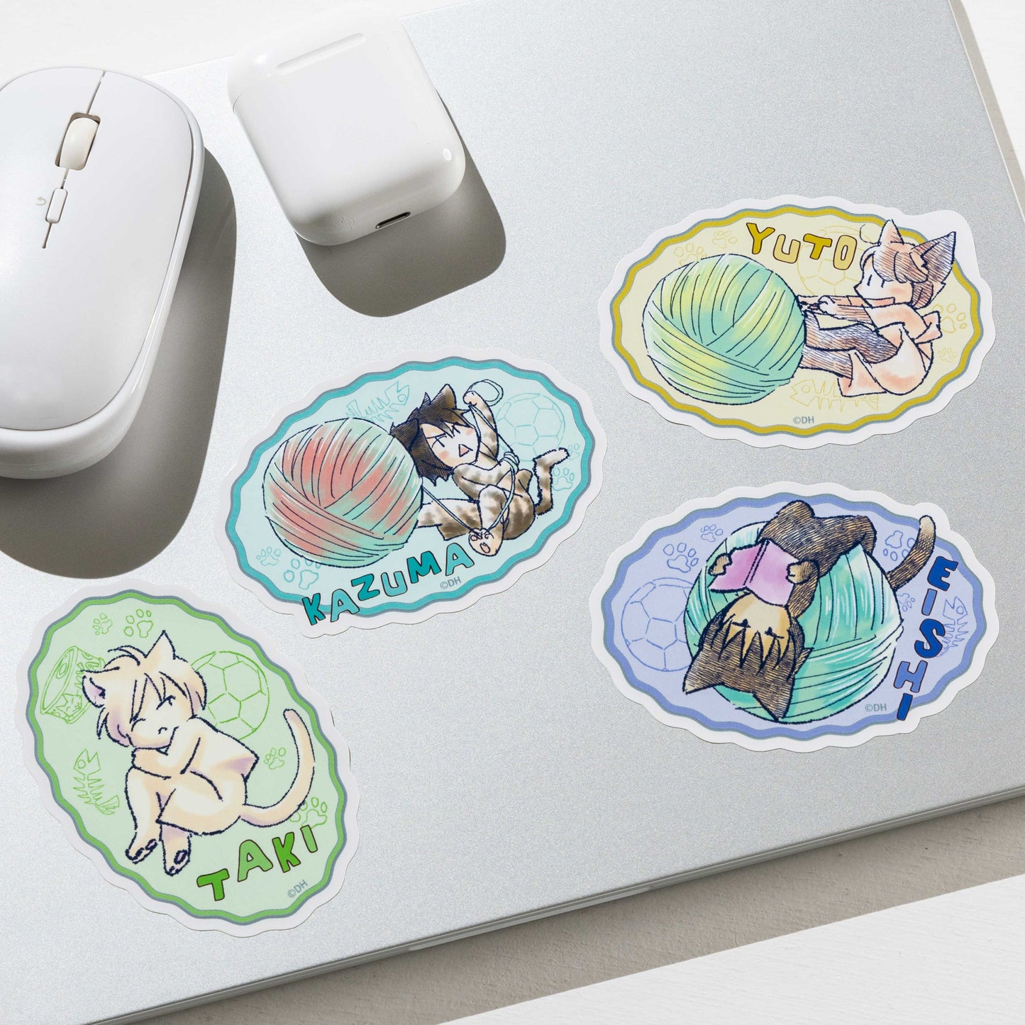 ホイッスル!ちびねこステッカー